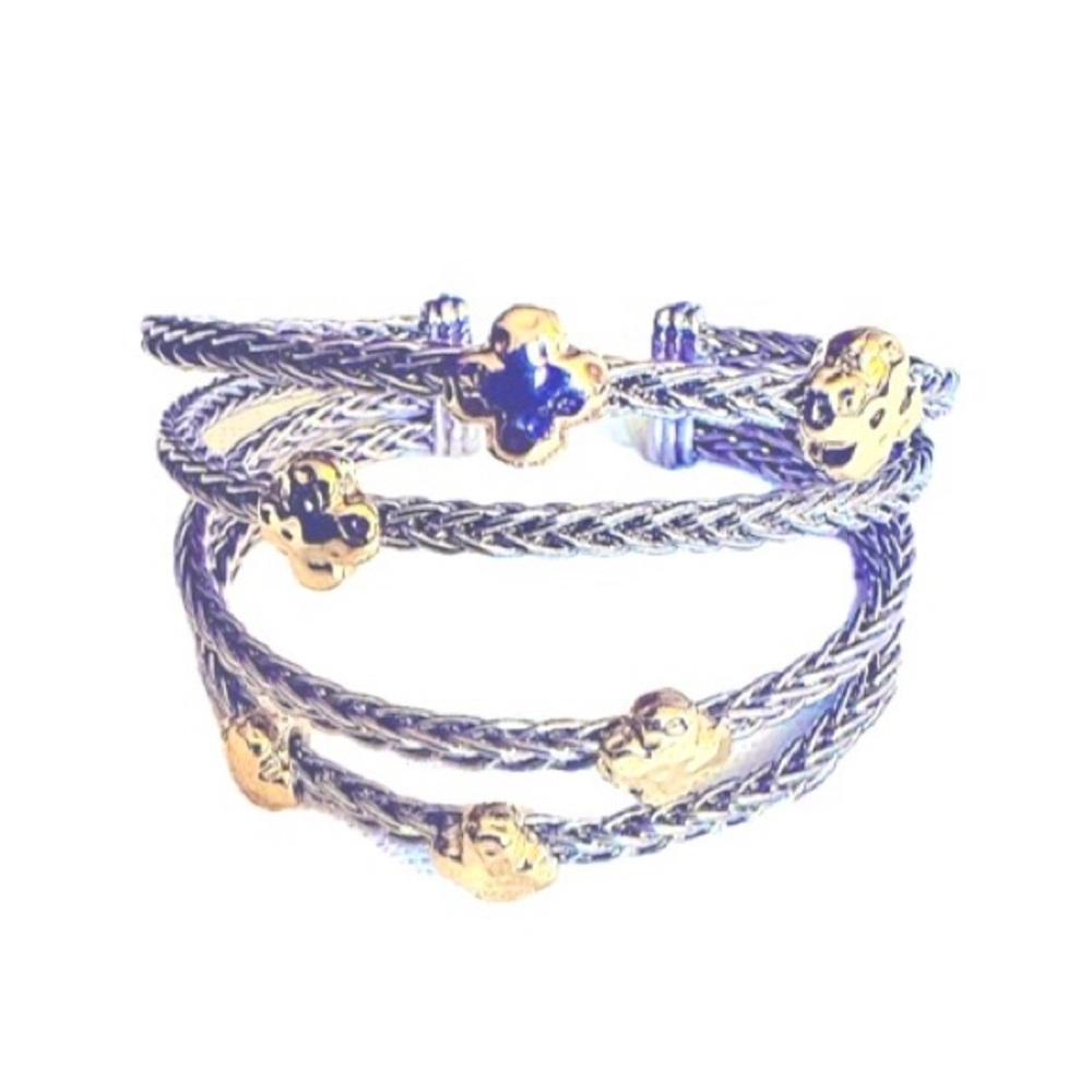 Elegant Gold and Silver Women's Bracelet